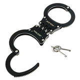 POLICE Handcuffs Triple Hinged Professional Heavy Duty Black