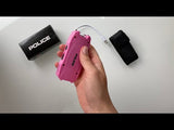 POLICE Stun Gun 1901 - Max Voltage USB Rechargeable With LED Flashlight - Pink