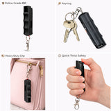 Burn Pepper Spray for Self Defense - Max Strength OC Spray - 1/2oz Molded Keychain Case - Black