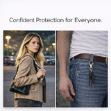 Burn Pepper Spray for Self Defense - Max Strength OC Spray - 1/2oz Molded Keychain Case - Black