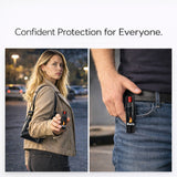 Burn Pepper Spray for Self Defense - Max Strength OC Spray with Security Clip - 0.84 fl oz Black