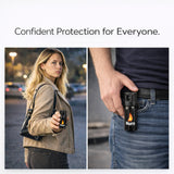 Burn Pepper Spray for Self Defense with Belt Clip - Police Strength OC Spray - 1.35 fl oz Black