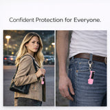 Burn Pepper Spray for Self Defense - Police Strength OC Spray - 1/2oz Keychain Case - Pink