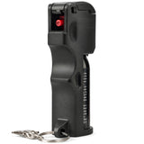 Burn Pepper Spray for Self Defense - Police Strength OC Spray - 1/2oz Molded Keychain Case - Black