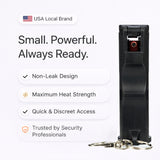 Burn Pepper Spray for Self Defense - Police Strength OC Spray - 1/2oz Molded Keychain Case - Black