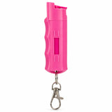 Pepper Spray for Self Defense - Police Strength OC Spray - 1/2oz Molded Keychain Case - Pink