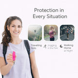 Pepper Spray for Self Defense - Police Strength OC Spray - 1/2oz Molded Keychain Case - Pink