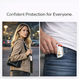 Burn Pepper Spray Keychain for Self Defense - Police Strength OC Spray - 1/2oz Molded Case - White
