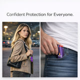 Burn Pepper Spray Keychain for Self Defense - Police Strength OC Spray - 1/2oz Purple