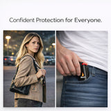 Burn Pepper Spray Keychain for Self Defense - Police Strength OC Spray - 1/2oz Black