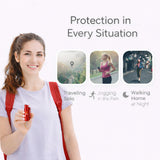 Burn Pepper Spray Keychain for Self Defense - Police Strength OC Spray - 1/2oz Red