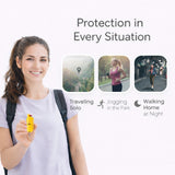 Burn Pepper Spray Keychain for Self Defense - Police Strength OC Spray - 1/2oz Yellow