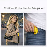 Burn Pepper Spray Keychain for Self Defense - Police Strength OC Spray - 1/2oz Yellow