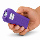 POLICE Stun Gun 512 - Max Voltage Mini Rechargeable With LED Flashlight - Purple