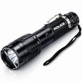 POLICE Stun Gun 1159 - Max Voltage Metal Rechargeable With LED Flashlight - Black