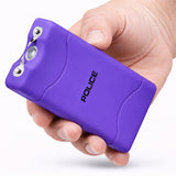 POLICE Stun Gun 800 - Max Voltage Rechargeable With LED Flashlight - Purple