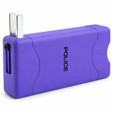 POLICE Stun Gun 800 - Max Voltage Rechargeable With LED Flashlight - Purple