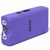 POLICE Stun Gun 800 - Max Voltage Rechargeable With LED Flashlight - Purple
