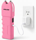POLICE Stun Gun 928 - Max Voltage Rechargeable With LED Flashlight - Pink