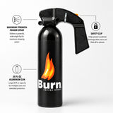 Burn Pepper Spray Self Defense - Max Strength OC Spray - Heavy Duty Home Defense Security Fogger - 20 fl oz