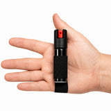 Burn Pepper Spray for Self Defense - Max Strength OC Spray with Security Hand Strap - 0.84 fl oz Black