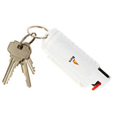 Burn Pepper Spray Self Defense 1/2oz Keychain Case White