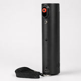 BURN 3-in-1 Max Strength Pepper Spray for Self Defense, Built in 130dB Personal Safety Alarm and LED Flashlight, USB Rechargeable Black