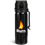 Burn Pepper Spray for Self Defense with Belt Clip - Police Strength Heavy Duty OC Spray - 3.7 fl oz Black