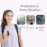 Burn Pepper Spray Keychain for Self Defense - Police Strength OC Spray - 1/2oz Black