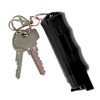 Burn Pepper Spray for Self Defense 1/2oz Keychain Case Black