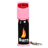 Burn Pepper Spray for Self Defense 1/2oz Keychain Case Pink 