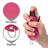 Burn Pepper Spray Self Defense 1/2oz Keychain Holster Case