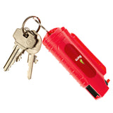 Burn Pepper Spray Keychain for Self Defense - Max Strength OC Spray - 1/2oz Molded Case - Red