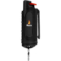 Burn Pepper Spray for Self Defense 1/2oz Keychain Case Black