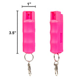 Burn Pepper Spray Self Defense 1/2oz Keychain Case Pink