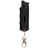 Burn Pepper Spray for Self Defense 1/2oz Keychain Case Black