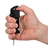 Burn Pepper Spray 1/2oz Self Defense Keychain Case Black 