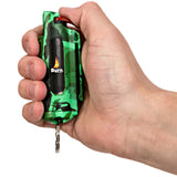 Burn Pepper Spray 1/2oz Self Defense Keychain Case Camo