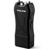 POLICE Stun Gun 398 - Max Voltage Rechargeable With LED Flashlight - Black