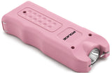POLICE Stun Gun 628 - Max Voltage Rechargeable With LED Flashlight Siren Alarm- Pink