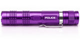POLICE Stun Gun M12 - Max Voltage Metal Rechargeable With LED Flashlight - Purple
