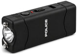POLICE Stun Gun 801 - Max Voltage Rechargeable With LED Flashlight - Black