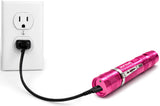 POLICE Stun Gun M12 - Max Voltage Metal Rechargeable With LED Flashlight - Pink