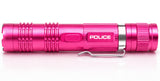POLICE Stun Gun M12 - Max Voltage Metal Rechargeable With LED Flashlight - Pink