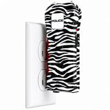POLICE Stun Gun 512 - Max Voltage Mini Rechargeable With LED Flashlight - Zebra