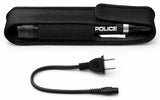 POLICE Stun Gun 1159 - Max Voltage Metal Rechargeable With LED Flashlight - Black