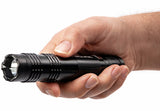 POLICE Stun Gun M12 - Max Voltage Metal Rechargeable With LED Flashlight - Black