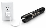 POLICE Stun Gun M12 - Max Voltage Metal Rechargeable With LED Flashlight - Black