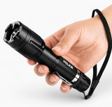 POLICE Stun Gun 1159 - Max Voltage Metal Rechargeable With LED Flashlight - Black