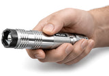 POLICE Stun Gun M12 - Max Voltage Metal Rechargeable With LED Flashlight - Grey